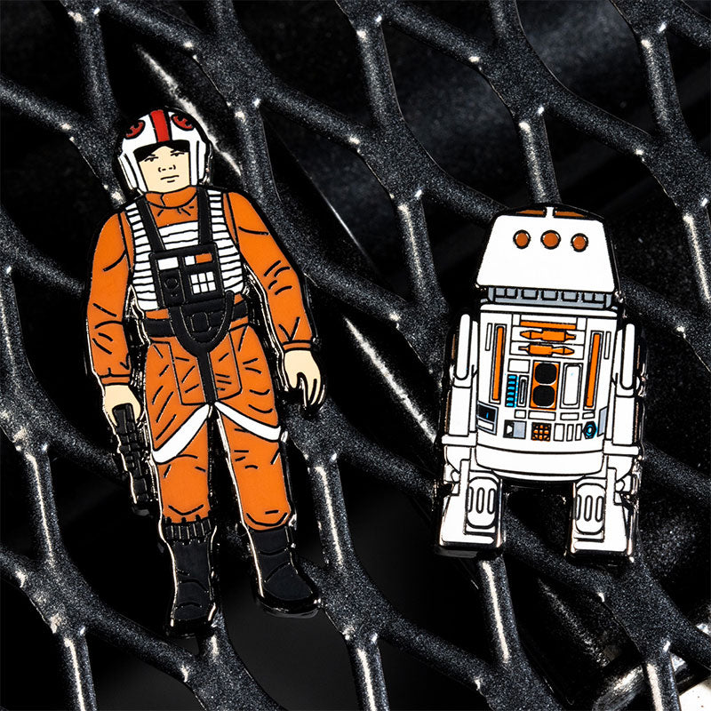 Pin's Star Wars Set 1.9 – Luke Skywalker: X Wing Pilot and R5 D4
