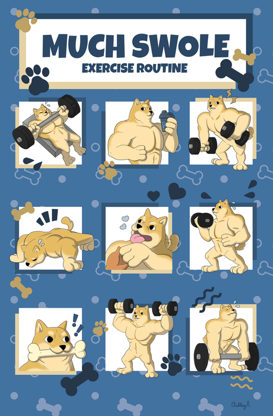 Estampado de musculatura exagerada