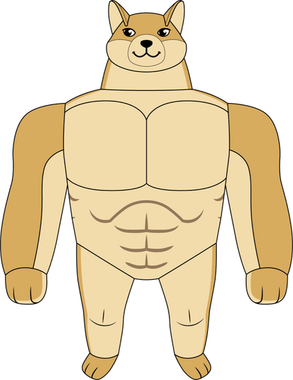 Swole Doge Plush (1ft)