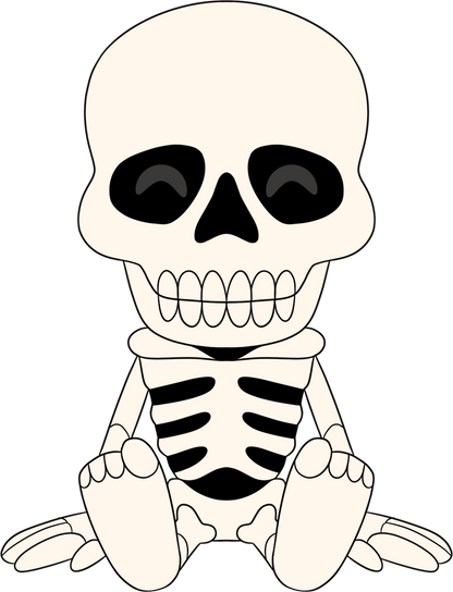 Spooky Scary Skeleton Plush (9in)