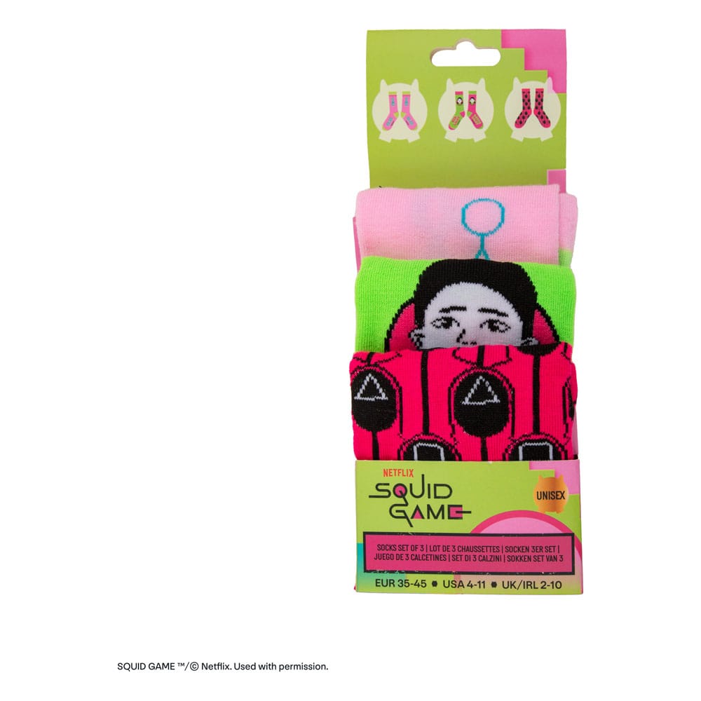 Σετ 3 ζευγαριών κάλτσες για το παιχνίδι καλαμαριών