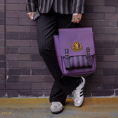Mochila Wednesday - Nevermore Academy Púrpura