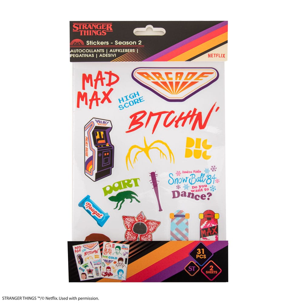 ملصقات Stranger Things - الموسم الثاني 