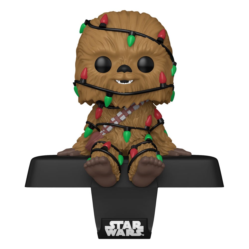 Appendiabiti Pop! Chewbacca con ghirlande natalizie 