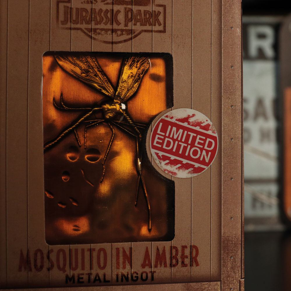 Lingot en métal Collector Jurassic Park - Mosquito in Amber
