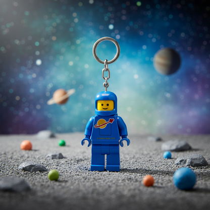 LEGO светлећи привезак за кључеве - плави астронаут
