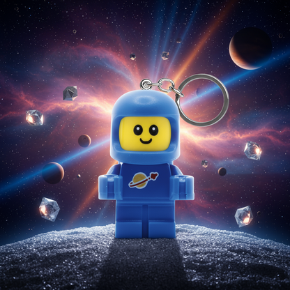 LEGO светлећи привезак за кључеве - Беба астронаут плаве боје