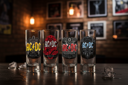 Σετ 4 σφηνοπότηρων AC/DC