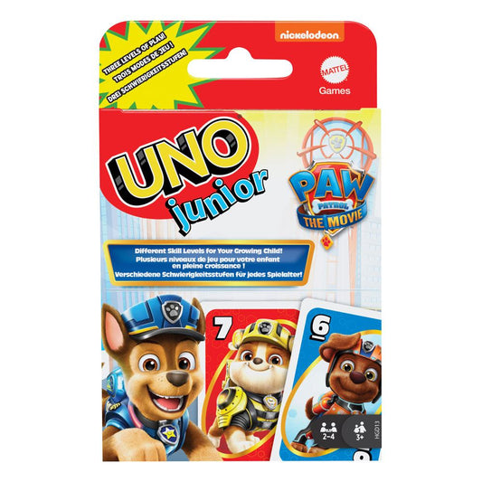 jeu de cartes uno junior la patpatrouille mattel