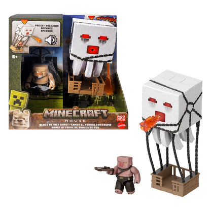 figurine minecraft le film blast attack ghast mattel