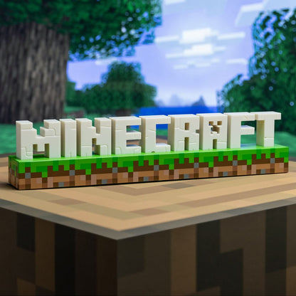 lampe minecraft logo paladone
