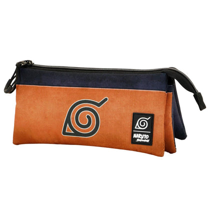 Trousse Naruto Symbole Karactermania NARUTO ORANGE TROUSSE TRIPLE ECO NARUTO SYMBOL