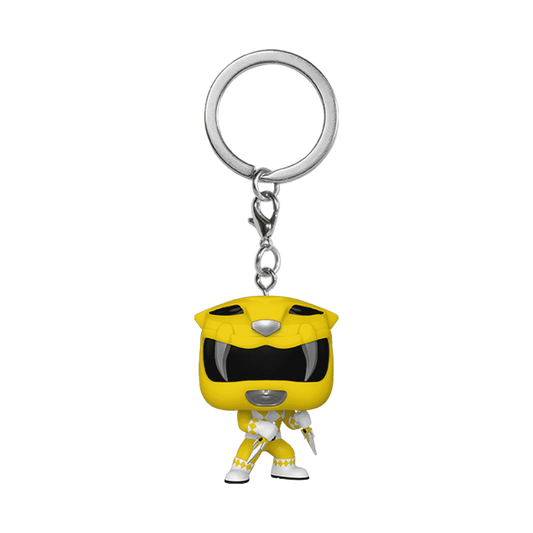 Ranger Jaune Pop! Keychain Power Rangers 30th porte-clés Pocket POP! Vinyl Yellow Ranger 4 cm