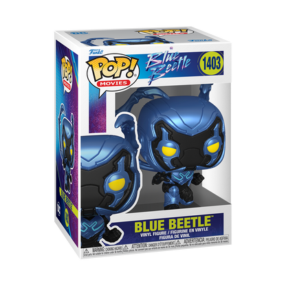 Blue Beetle Crouching