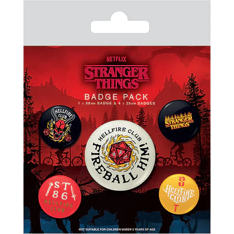 Badges Stranger Things - Hellfire Club