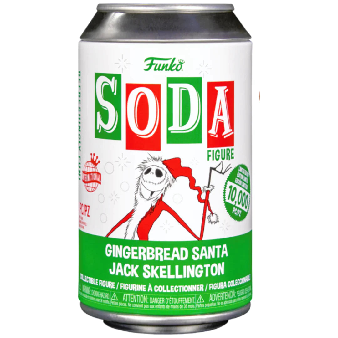 Gingerbread Santa Jack Skellington - Vinyl SODA