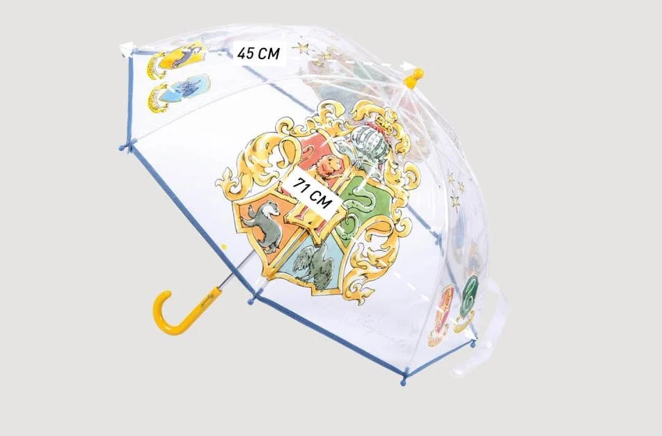 Harry Potter Children's Transparent Umbrella - Hogwarts Emblem