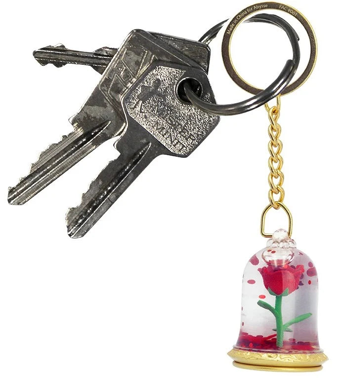 Beauty and the Beast 3D Keychain - Pink