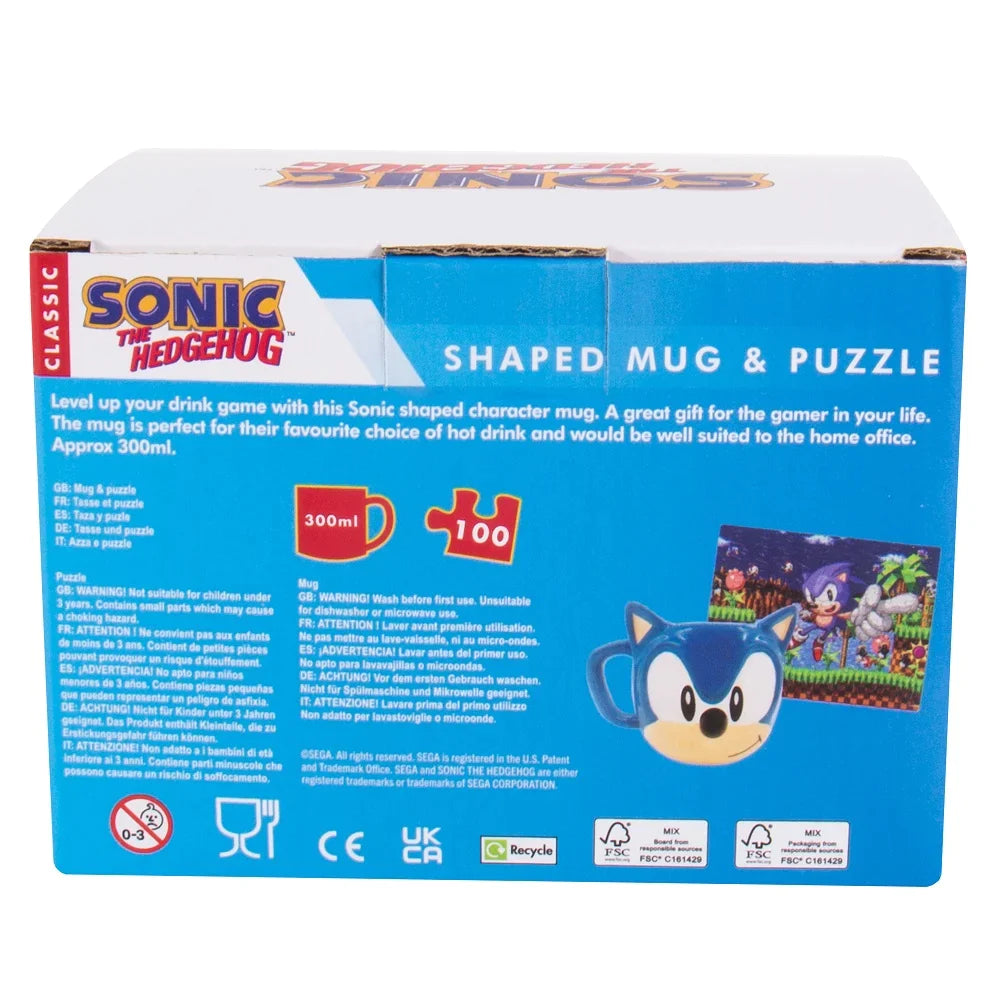 Sonic Gift Box - 3D Mug and Puzzle