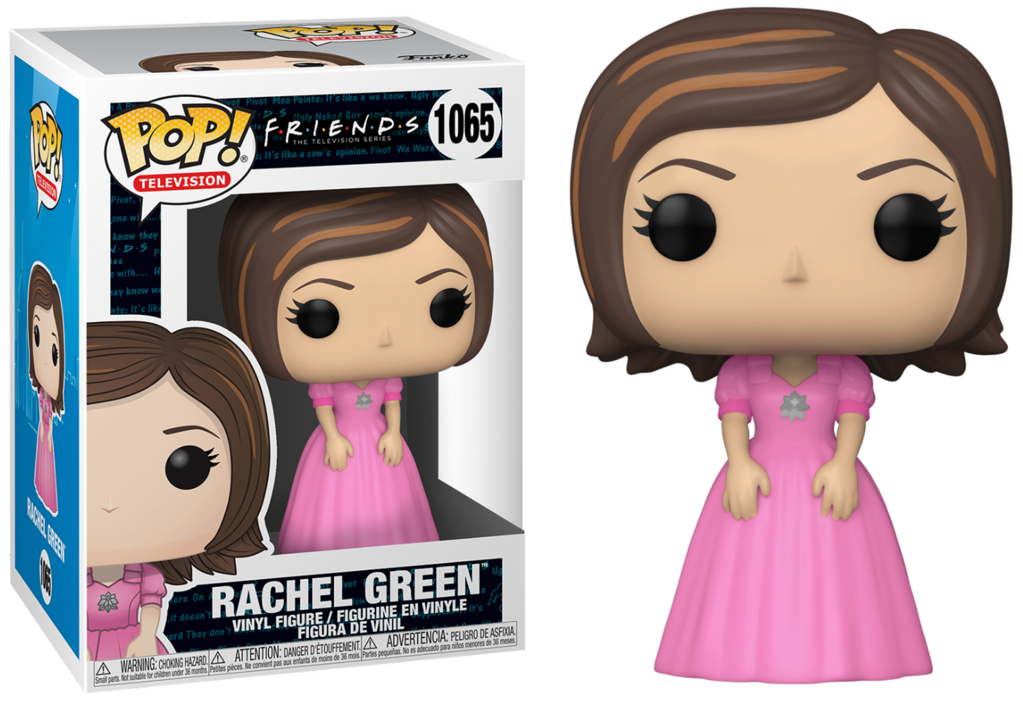 FRIENDS POP N° 1065 Rachel in Pink Dress Rachel Green en Robe Rose