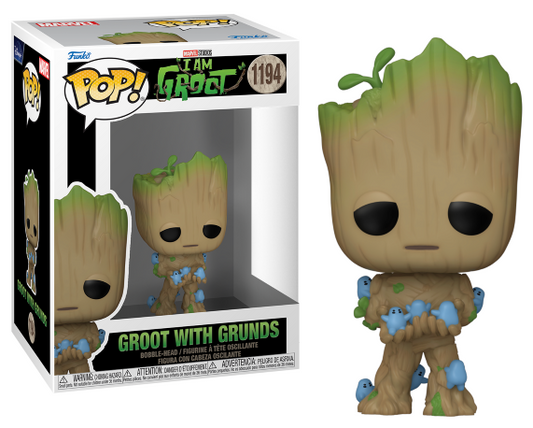 I AM GROOT - POP N° 1194 - Groot with Grunds Funko