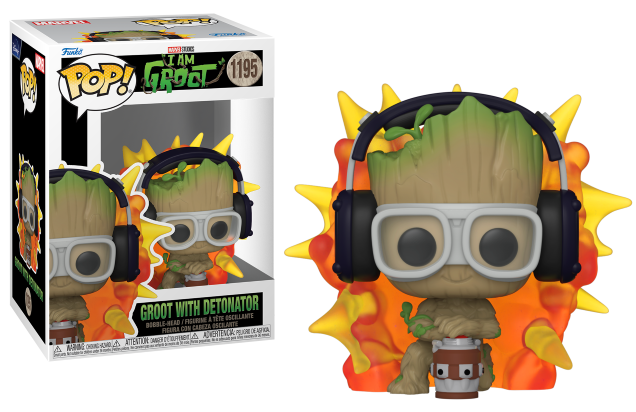 I AM GROOT - POP N° 1195 - Groot with Detonator Funko