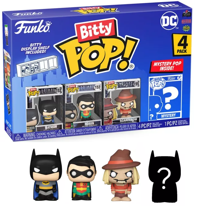 DC - Bitty Pop 4 Pack 2.5cm - Batman