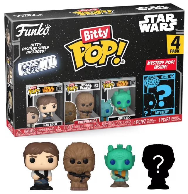 STAR WARS - Bitty Pop 4 Pack 2.5cm - Han Solo