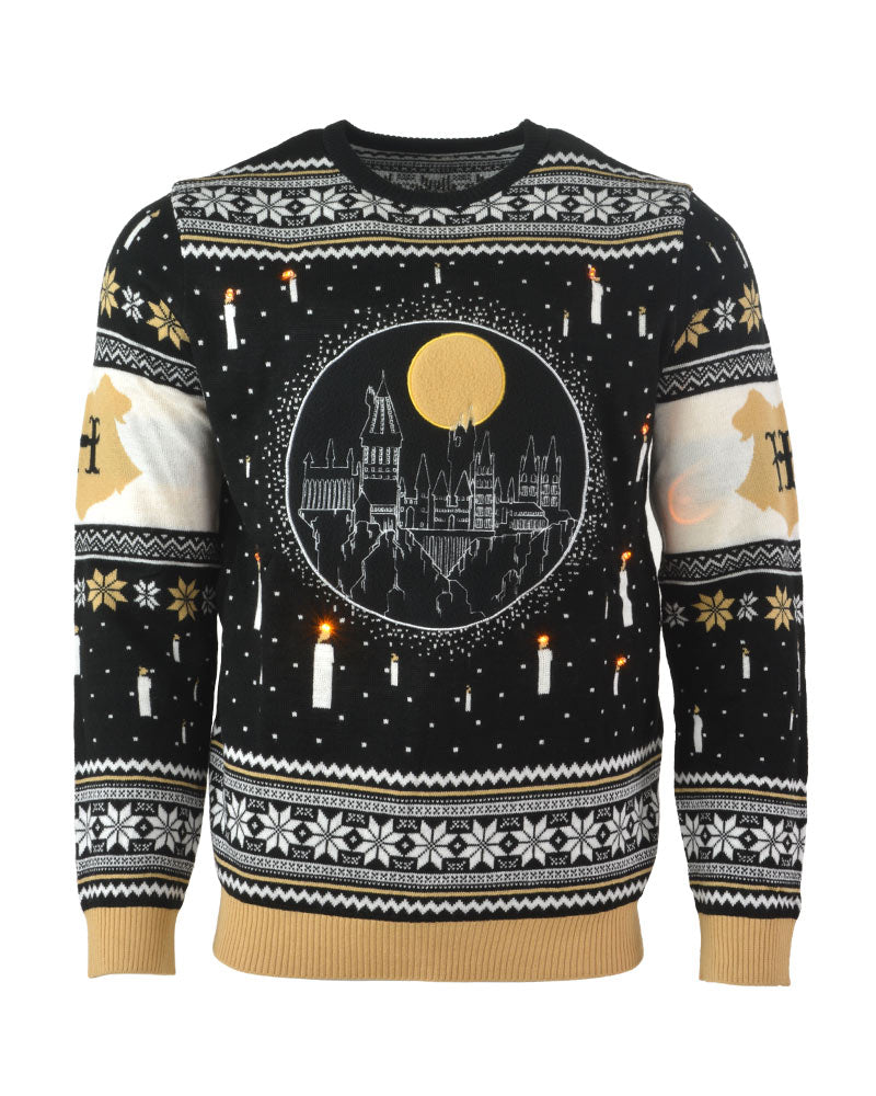 Harry Potter Christmas sweater - Hogwarts LED