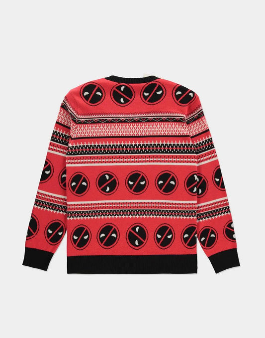 Deadpool Christmas Sweater "Here Comes Deadpool" 
