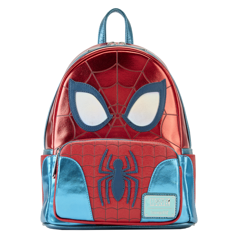 Mini Sac à Dos Shine Spider-Man | Loungefly Marvel Metallic Spider-Man Cosplay Mini Backpack