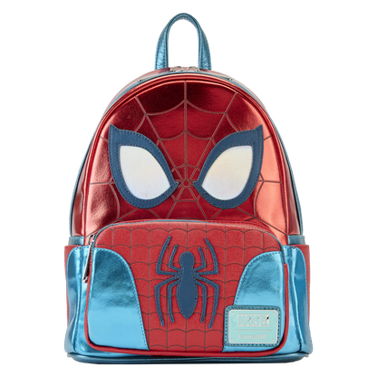 Mini Sac à Dos Shine Spider-Man | Loungefly Marvel Metallic Spider-Man Cosplay Mini Backpack