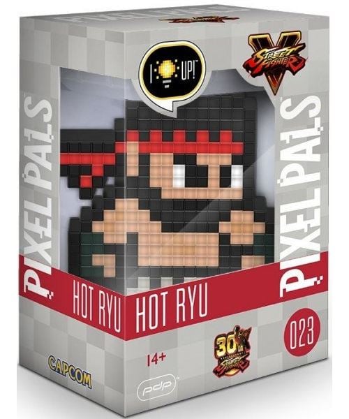 PIXEL PALS Light Up Collectible Figures - Street Fighter - Hot Ryu