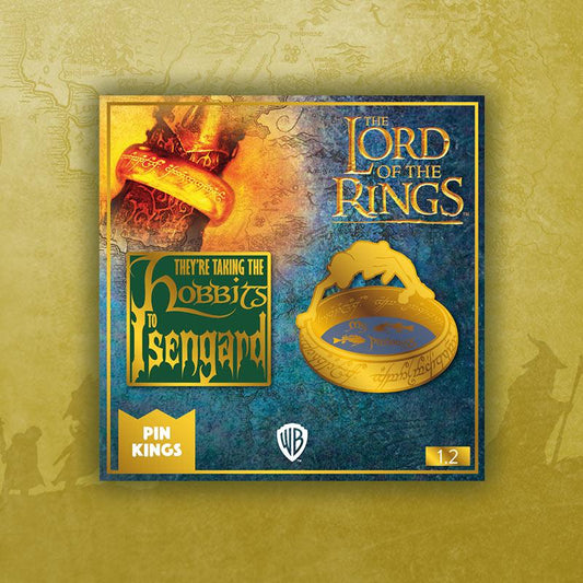 Pin's Seigneur des Anneaux Set 1.2 - Hobbits en Isengard & Gollum Pin Kings