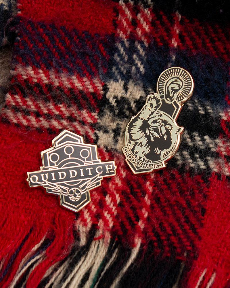 Harry Potter Pin Set 1.2 - Quidditch &amp; Crookshanks