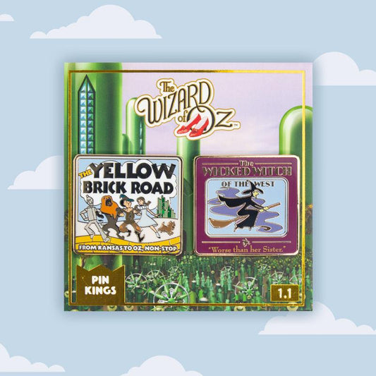 Pin's Le Magicien d'Oz Set 1.1 - La route de brique jaune & La méchante sorcière Pin Kings