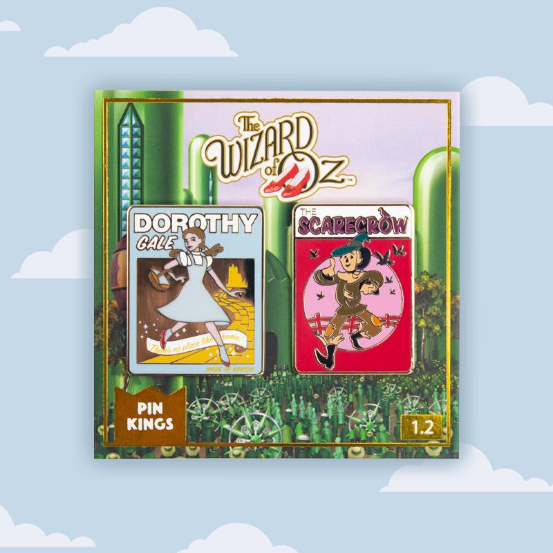 Pin's Le Magicien d'Oz Set 1.2 - L'épouvantail & Dorothy Pin Kings