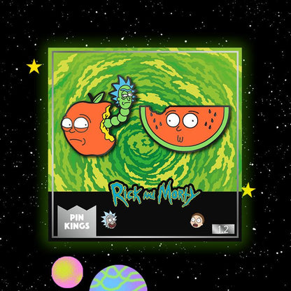 Pin's Rick et Morty Set 1.2 - Morty Pomme & Morty Pastèque
