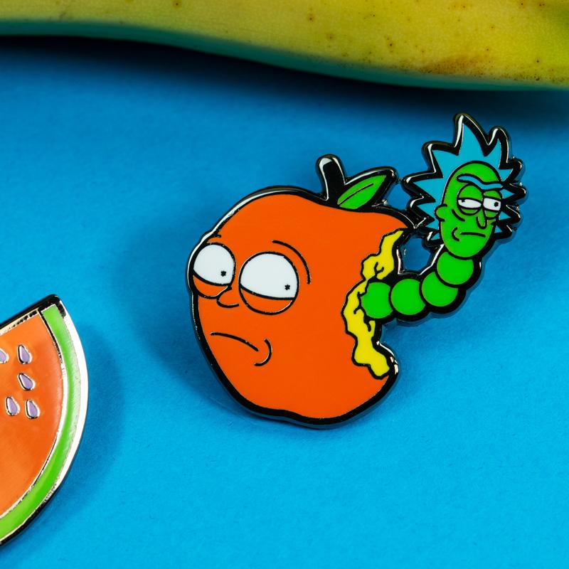 Pin's Rick and Morty Set 1.2 - Apple Morty &amp; Watermelon Morty