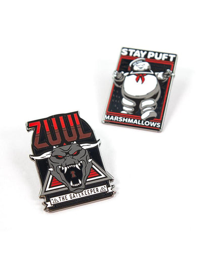 Ghostbusters Pin Set 1.1 - Zuul &amp; Bibendum Chamallow