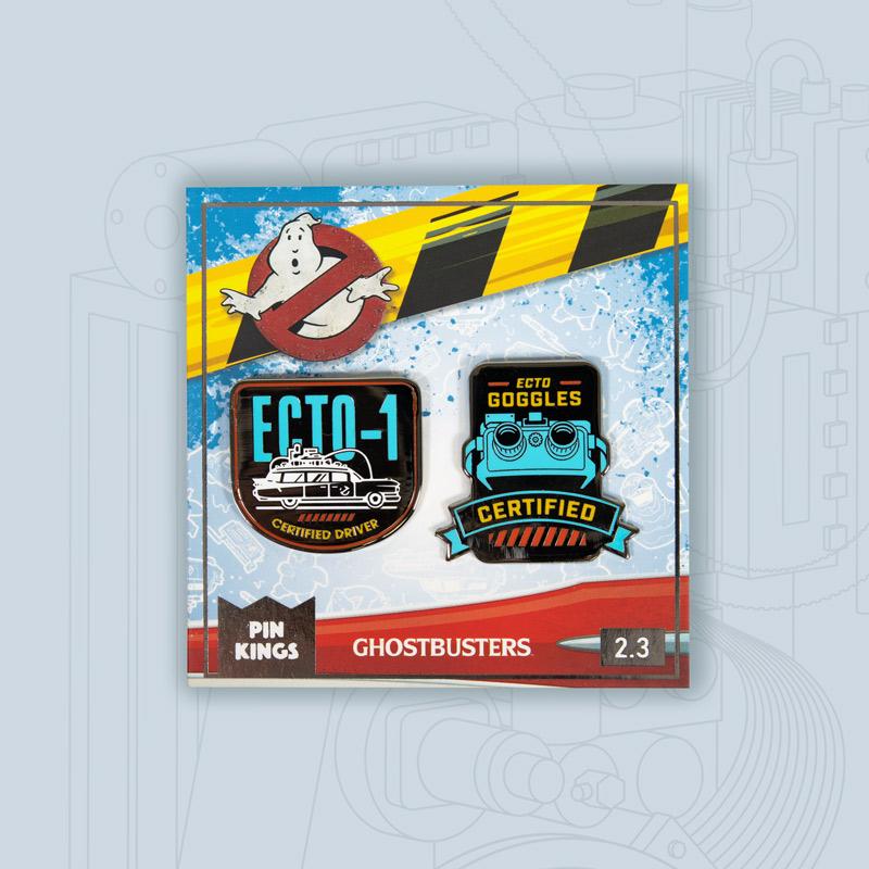 Pin's SOS Fantômes Set 2.3 - Ecto-1 et Ecto Goggles Pin Kings