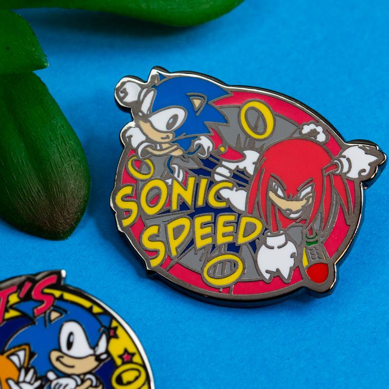 Sonic the Hedgehog Pin Set 1.3 - Let's Roll &amp; Sonic Speed