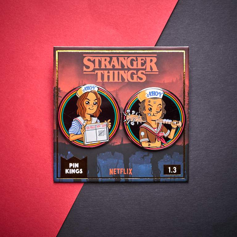 Pin's Stranger Things Set 1.3 - Steve et Robin Pin Kings Numkull Funko