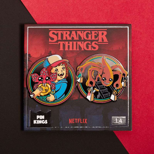 Pin's Stranger Things Set 1.4 - Dustin, Dart et Flagelleur mental Pin Kings