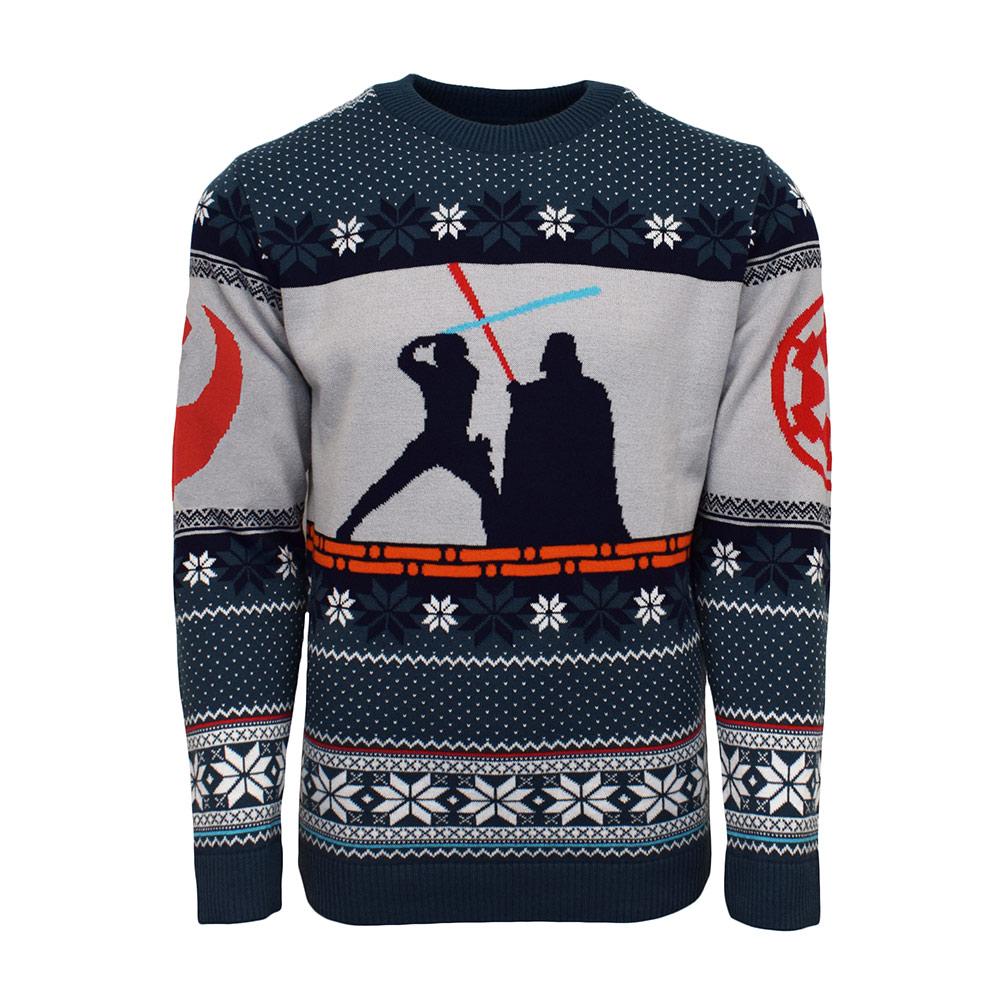 Luke Skywalker vs Darth Vader Christmas Sweater