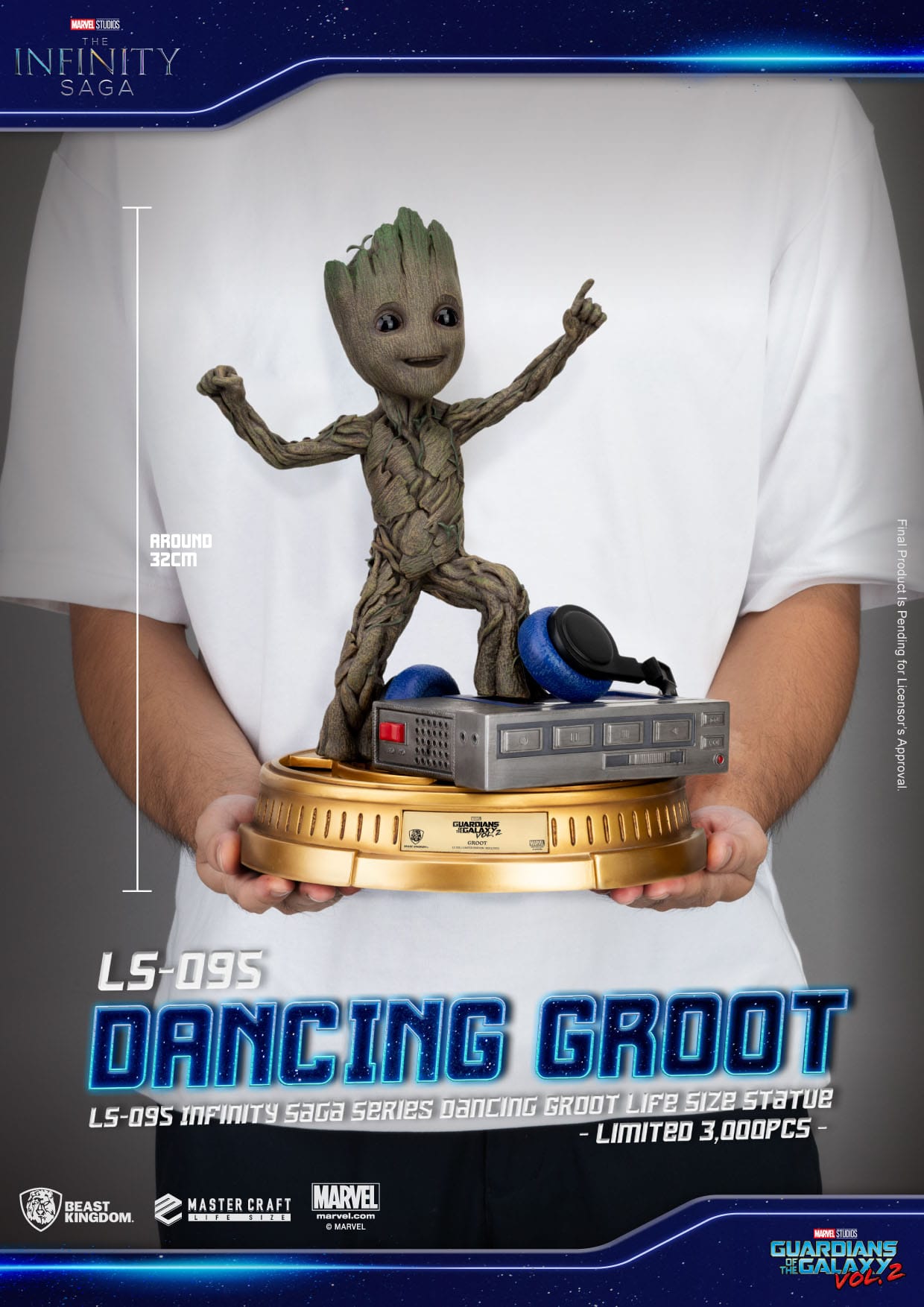 Statuette 1/1 Guardians of the Galaxy 2 - Dancing Groot - PRE-ORDER
