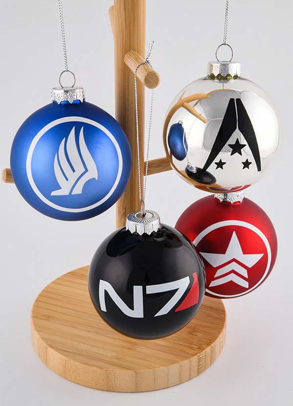 Boules de Noël Mass Effect DEVplus | Mass Effect décoration sapin Glass Ball Ornament Set Funko