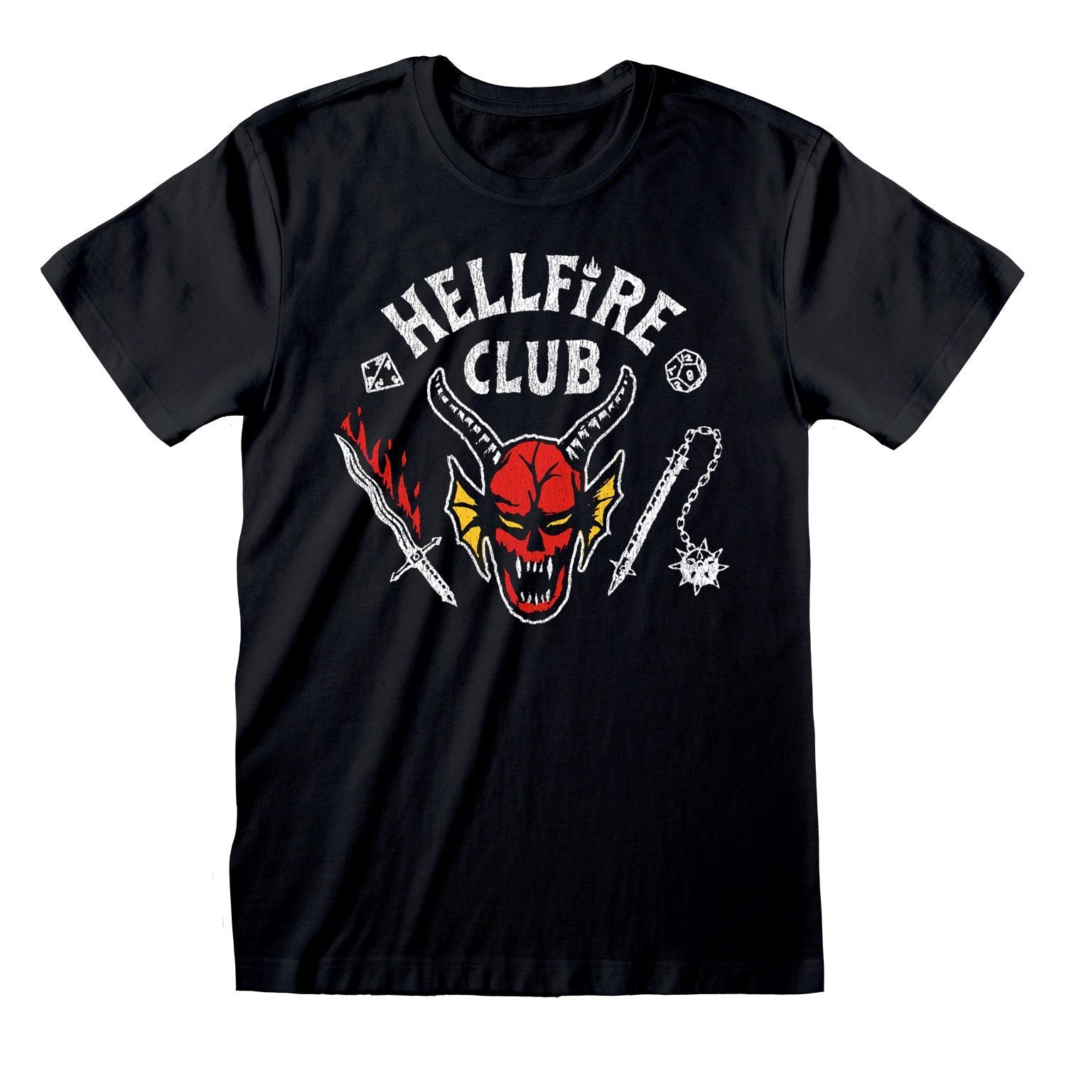 T-Shirt Hellfire Club Noir Stranger Things Netflix Heroes Inc Funko