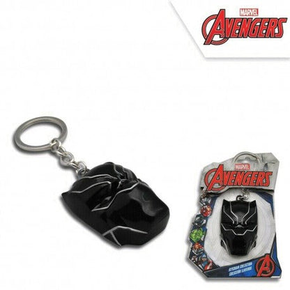 Porte clés Masque Black Panther 3D