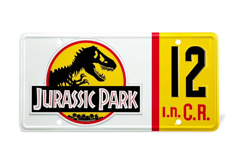 Plaque Minéralogique 12 Jurassic Park Dennis Nedry Doctor Collector Funko